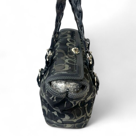 Coach Chelsea Optic Signature Jacquard Leather Shoulder Bag - Picture 3 of 10